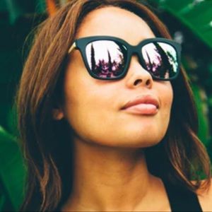 BELLA Matte Black Grey Polarized Sunglasses